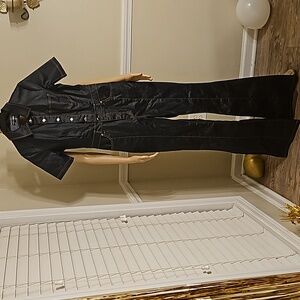 Fashion Nova Halter Back Denim Jumpsuit